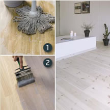 Verarbeitung und Anwendung WoCa Pre-Colour Mit Pre-Colour kann unbehandeltes und geschliffenes Holz im Innenbereich gebeizt werden.