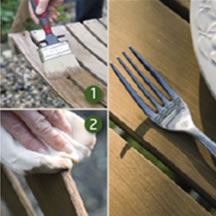 Verarbeitung und Anwendung WoCa Garden Furniture Oil Garden Furniture Oil ist suitable for the basic finishing and maintenance of wood garden furniture.