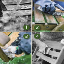 Verarbeitung und Anwendung WoCa Deep Cleaner Deep Cleaner is for the deep cleaner of outdoor wood.